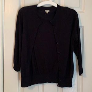 Navy cardigan from J Crew